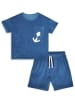 Denokids 2-delige outfit blauw