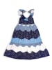 Denokids Jurk blauw/wit