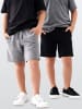 Denokids 2-delige set: shorts zwart/grijs