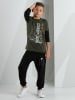 Denokids 2-delige outfit "RS" kaki/zwart