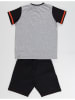 Denokids 2tlg. Outfit in Grau/ Schwarz