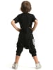 Denokids 2tlg. Outfit "DD" in Schwarz/ Grau