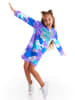 Denokids Sweatkleid "Tie-Dye" in Blau/ Lila