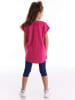 Denokids 2-delige outfit "Unicorn Love" roze/donkerblauw