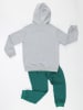 Denokids 2-delige outfit grijs/groen