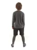 Denokids 2-delige outfit "Yo" antraciet/zwart