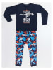 Denokids 2-delige outfit "High Voltage" donkerblauw