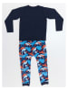 Denokids 2-delige outfit "High Voltage" donkerblauw