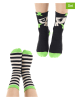 Denokids 2-delige set: sokken "Pirates" zwart/groen