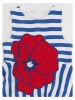 Denokids Jurk "Poppy" blauw/wit