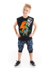 Denokids 2tlg. Outfit "Thunder Dino" in Schwarz/ Blau