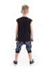 Denokids 2tlg. Outfit "Thunder Dino" in Schwarz/ Blau