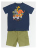 Denokids 2-delige outfit "Safari" blauw/groen