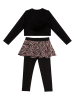 Denokids 2-delige outfit "Rok Life" zwart