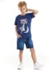 Denokids 2-delige outfit "Space Explorer" blauw