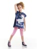 Denokids 2-delige outfit "Astrocorn" blauw/lichtroze