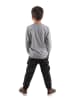 Denokids 2-delige outfit "I Win" grijs/zwart