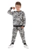 Denokids 2-delige outfit "Comic Dino" grijs