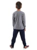 Denokids 2-delige outfit "Tractor" grijs/donkerblauw