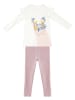Denokids 2-delige outfit "Flowery Bunny" wit/lichtroze