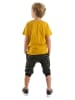 Denokids 2-delige outfit "Whales" geel/antraciet