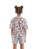 Denokids 2-delige outfit "Unicorn Gang" lichtroze/grijs
