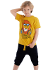 Denokids 2-delige outfit "Lion" geel/zwart