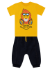 Denokids 2-delige outfit "Lion" geel/zwart