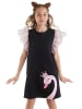 Denokids Jurk "Royal Swan" zwart/lichtroze