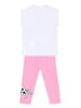 Denokids 2tlg. Outfit "Believe" in Weiß/ Rosa