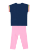 Denokids 2-delige outfit "Cosmic Love" lichtroze/donkerblauw
