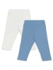Denokids 2-delige set: leggings blauw/wit