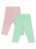 Denokids 2-delige set: leggings lichtroze/groen
