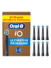 Oral-B 8-delige set: opzetborstels "Oral-B iO Ultieme reiniging" zwart