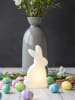 8 seasons Lampa dekoracyjna LED "Shining Rabbit" w kolorze białym - 6,6 x 11,5 cm