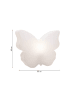 8 seasons Lampa solarna "Shining Butterfly" w kolorze białym - 55 x 40 cm