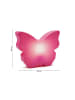 8 seasons Solar-Leuchte "Shining Butterfly" in Pink - (B)55 x (H)40 cm