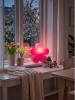 8 seasons LED-Dekoleuchte "Shining Flower" in Pink - (H)36 x Ø 40 cm