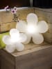 8 seasons Lampa dekoracyjna LED "Shining Flower" w kolorze białym - wys. 55 x Ø 60 cm