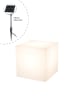 8 seasons Solar-Leuchte "Shining Cube" in Weiß - (B)33 x (H)33 x (T)33 cm