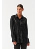 TATUUM Paillettenbluse zwart