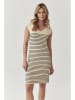 TATUUM Strickkleid in Beige/ Schwarz