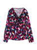 TATUUM Bluse in Dunkelblau/ Pink/ Blau