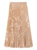TATUUM Plisseerock in Beige/ Creme