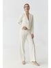 TATUUM Spodnie w kolorze kremowym