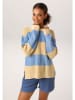 Aniston Pullover in Gelb/ Hellblau