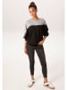 Aniston Sweatshirt in Schwarz/ Grau