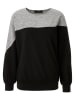 Aniston Sweatshirt in Schwarz/ Grau