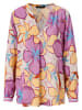 Aniston Bluse in Lila/ Gelb