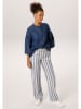 Aniston Broek blauw/wit